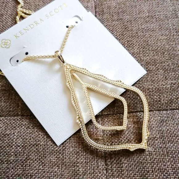 Kendra Scott Jewelry - Simon Gold Long Pendant Necklace by Kendra Scott